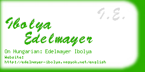 ibolya edelmayer business card